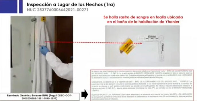 Pruebas contra Jhonier Leal