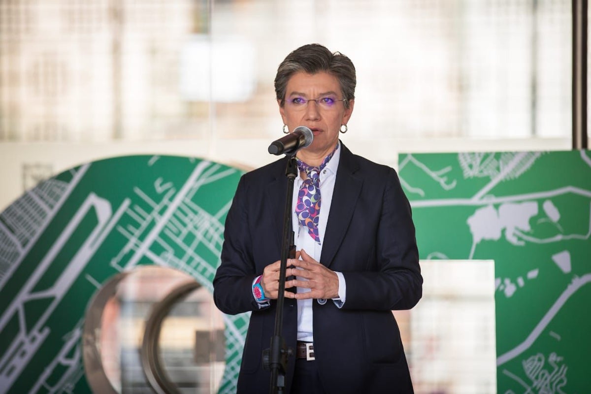 Claudia López presentando el POT