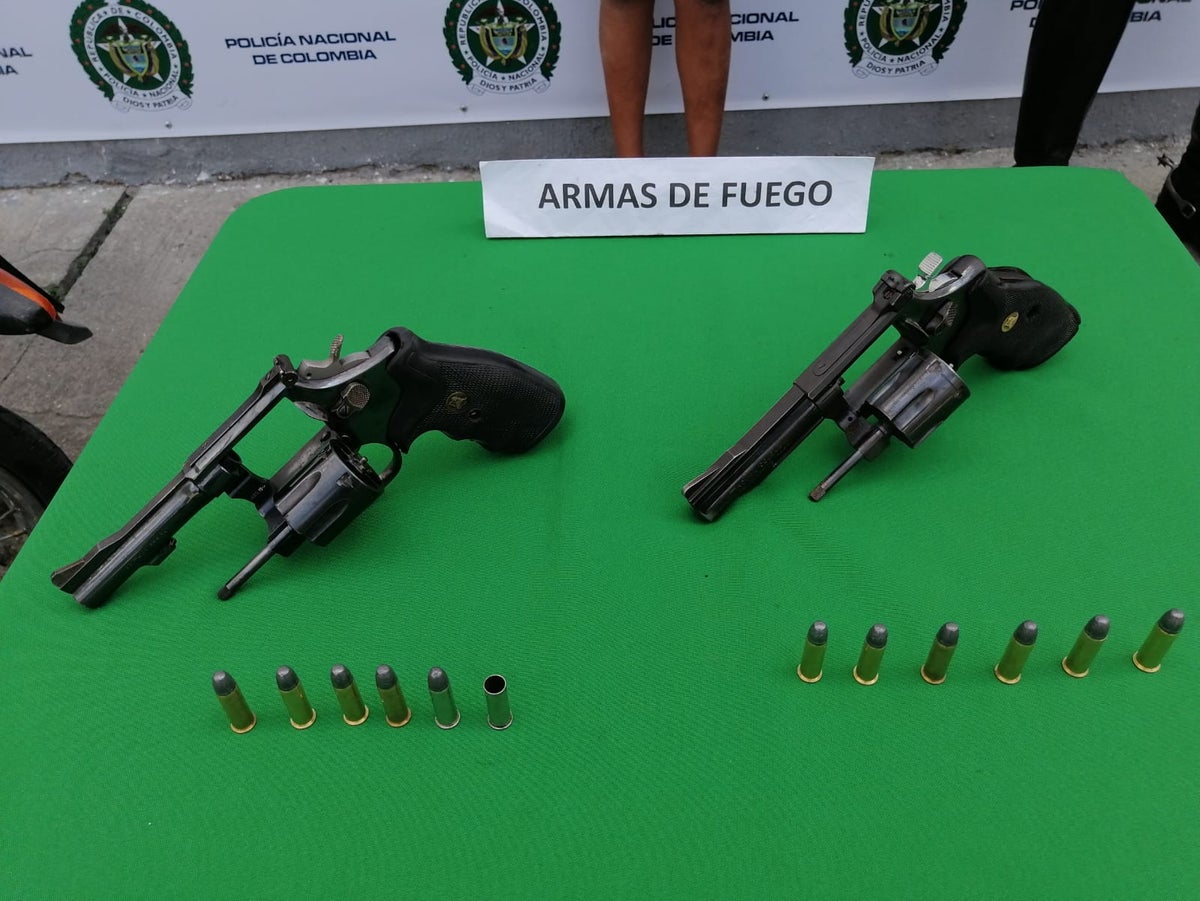 Armas incautadas en operativo