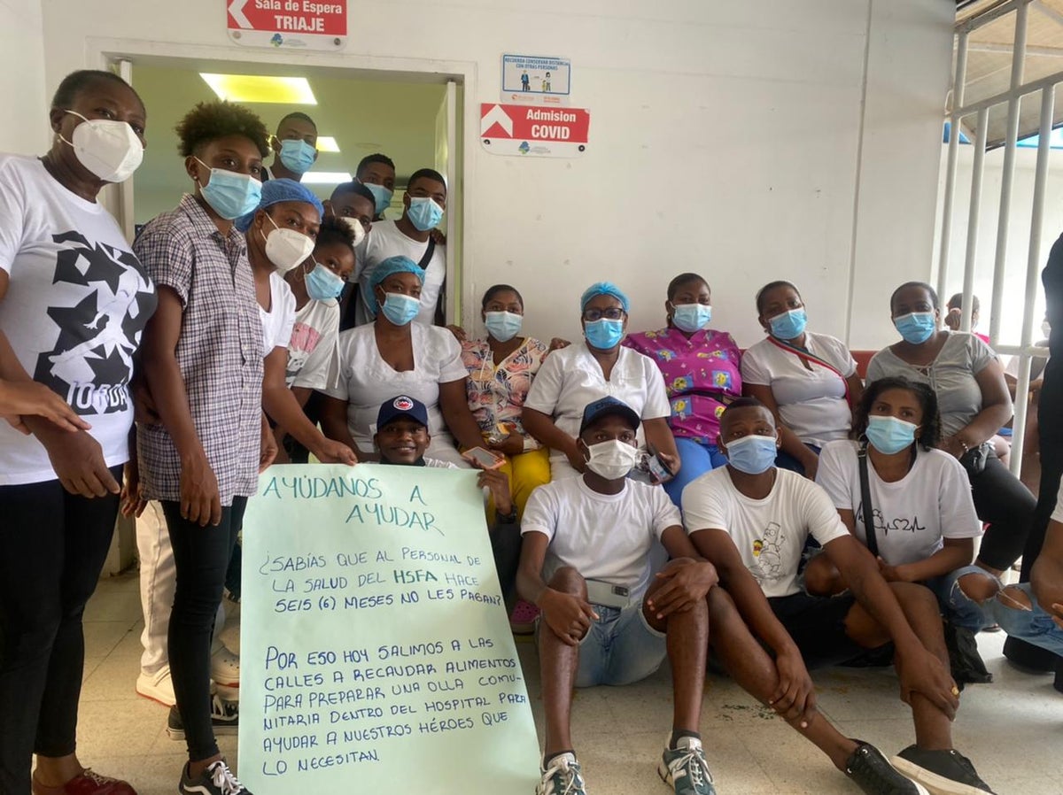 Referencia entrega ayudas a trabajadores del hospital de Quibdó, Chocó.