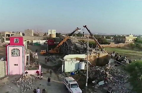 Bombardeo en Yemen