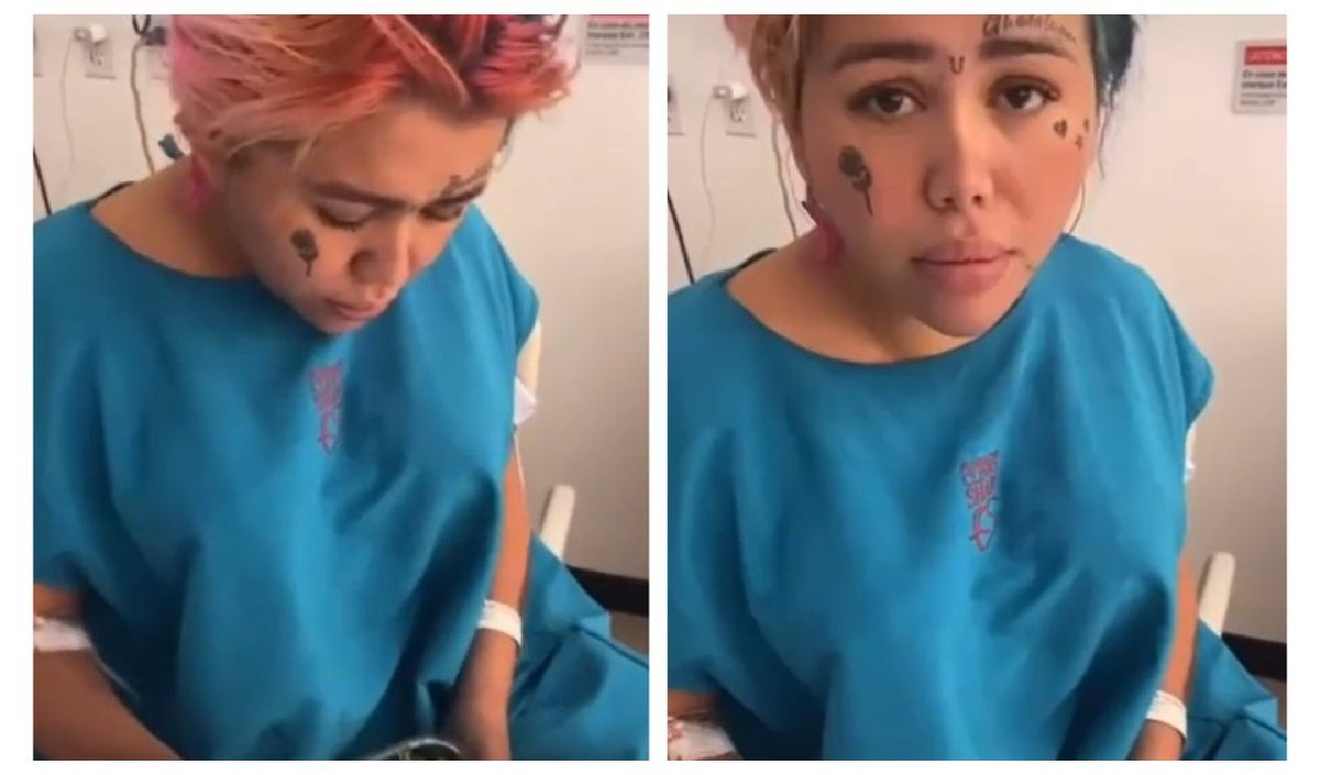 Yina Calderón luego de cirugía