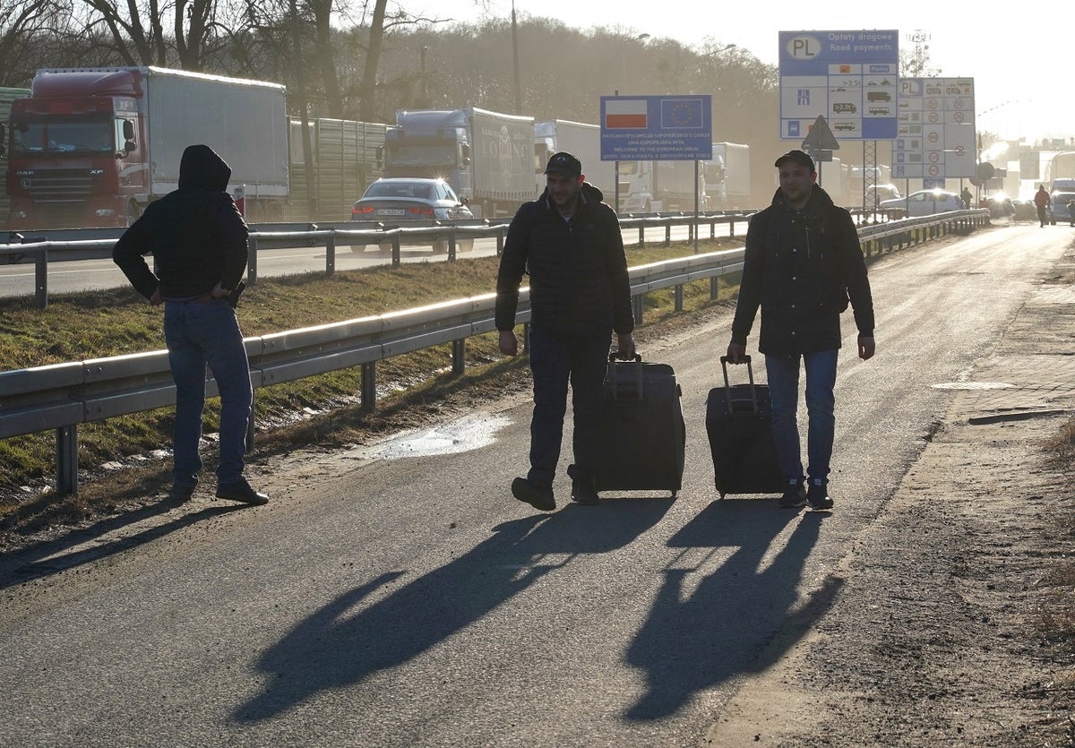 Ataque a Ucrania: evacuación de las ciudades.