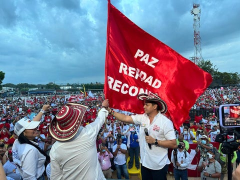 La reunión política fue Montelíbano.