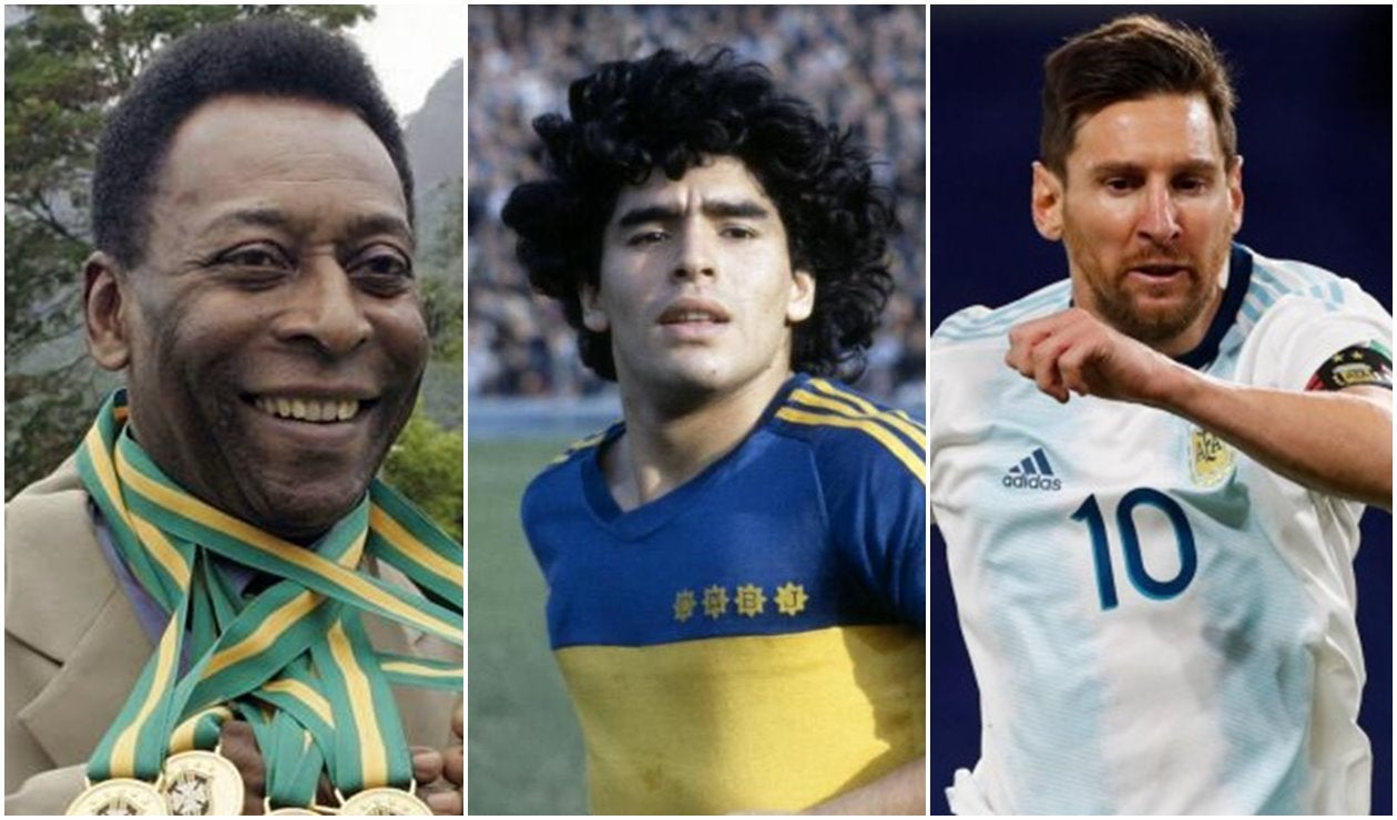 Pelé, Maradona y Messi