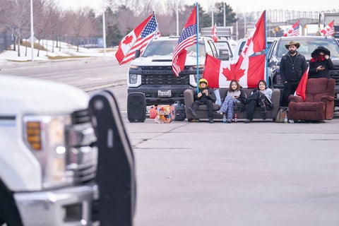 Protestas en Canadá