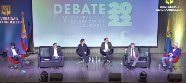 Debate candidatos presidenciales Sergio Arboleda