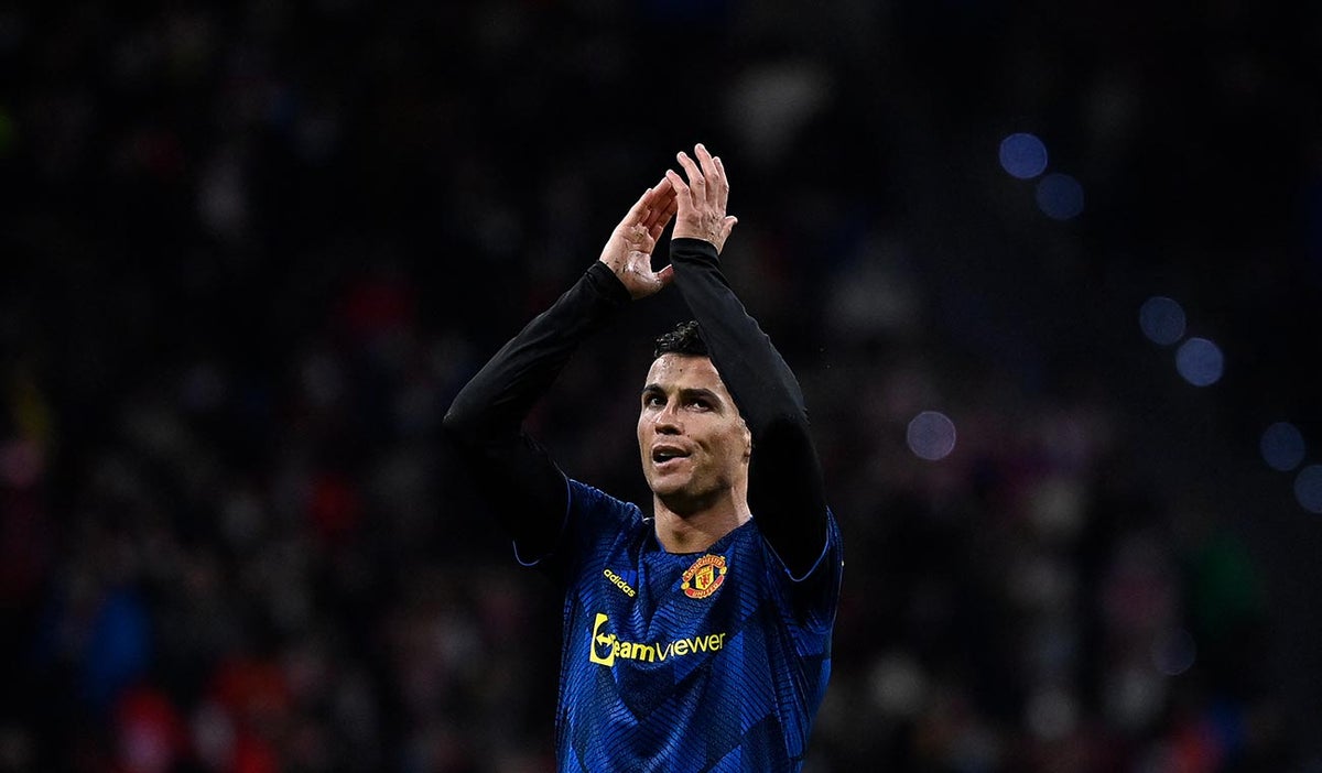 Cristiano Ronaldo jugando con el Manchester United