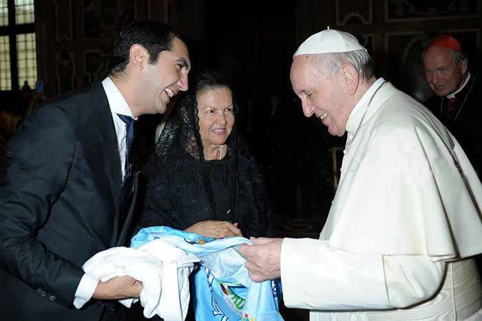 David Barguil y el papa Francisco