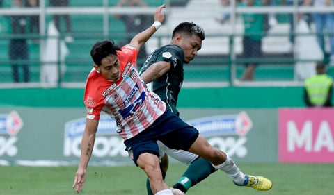 Fabián Sambueza jugando con el Junior