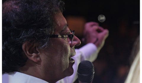 Gustavo Petro salió borracho en acto público en Girardot