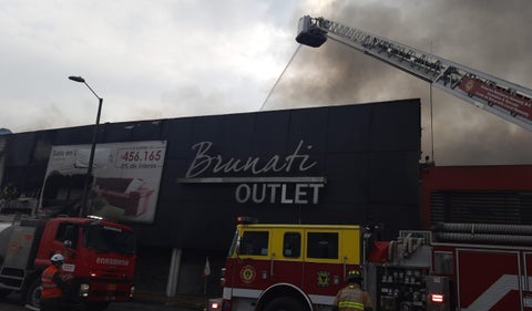 Incendio en bodega de fábrica en Puente Aranda