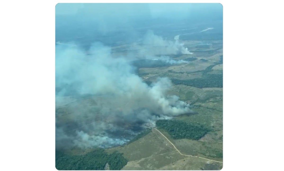 Incendios forestales en oriente de Colombia