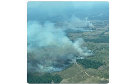 Incendios forestales en oriente de Colombia
