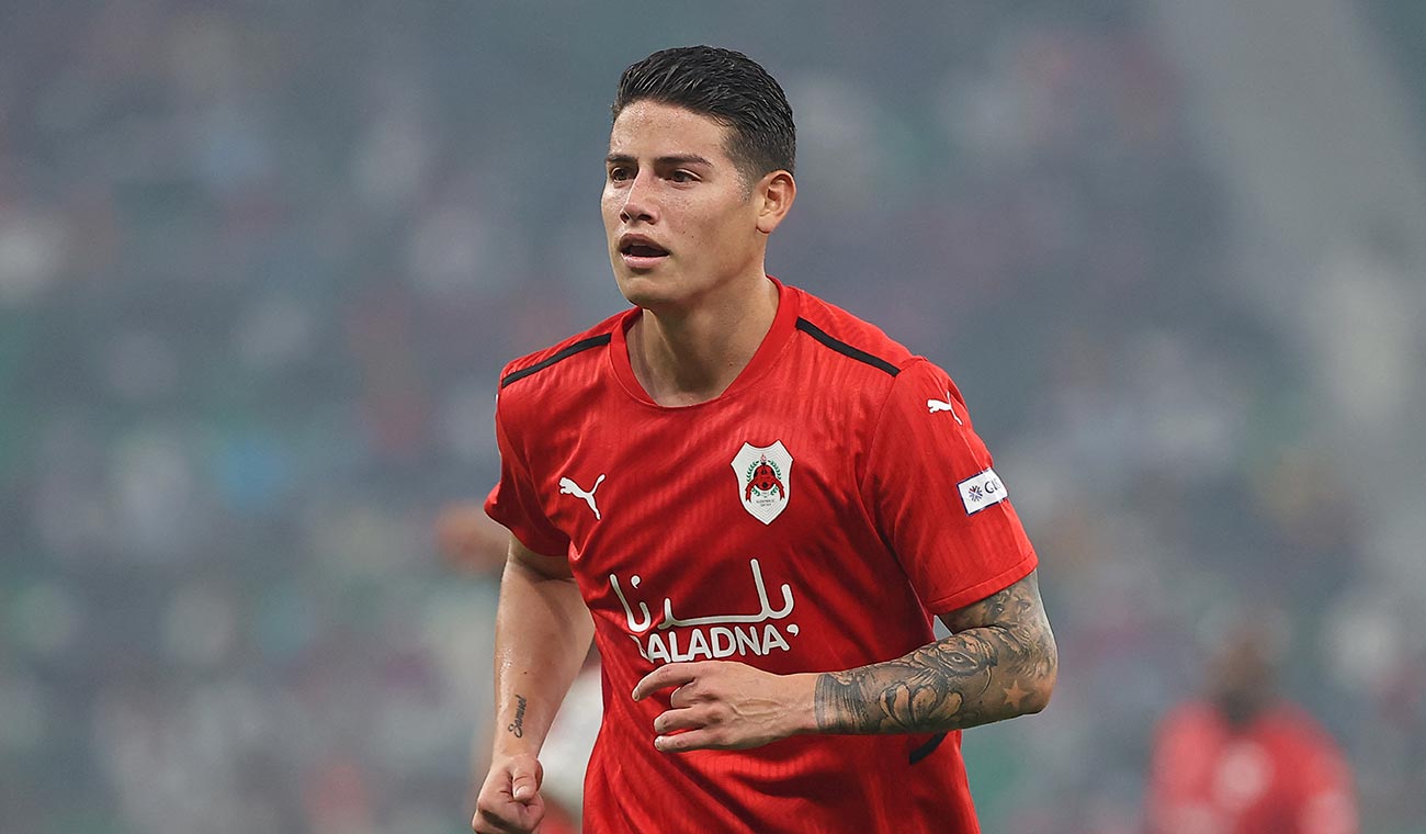 James Rodríguez con el Al Rayyan