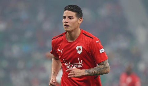 James Rodríguez con el Al Rayyan
