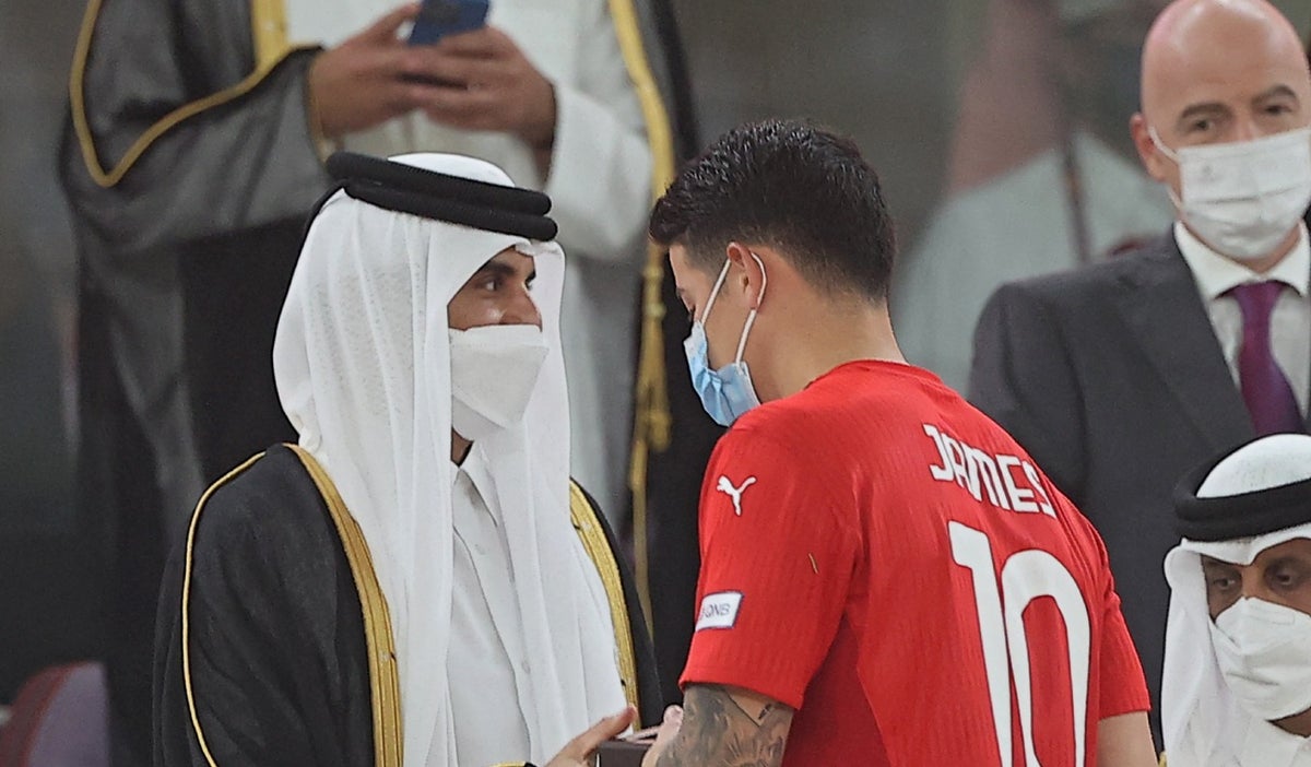 James fue titular en Al Rayyan, que cayó goleado