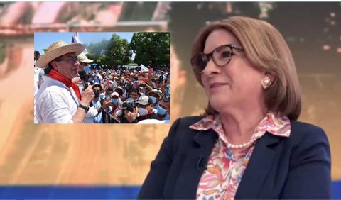 Margarita Cabello y Gustavo Petro