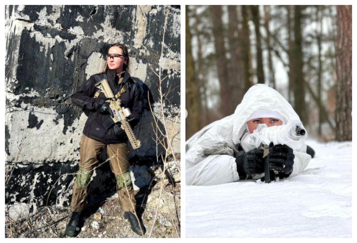 Miss Ucrania se une a la guerra