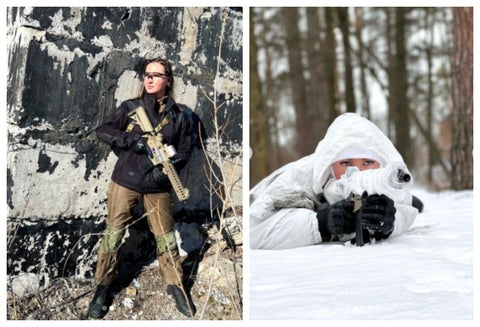 Miss Ucrania se une a la guerra
