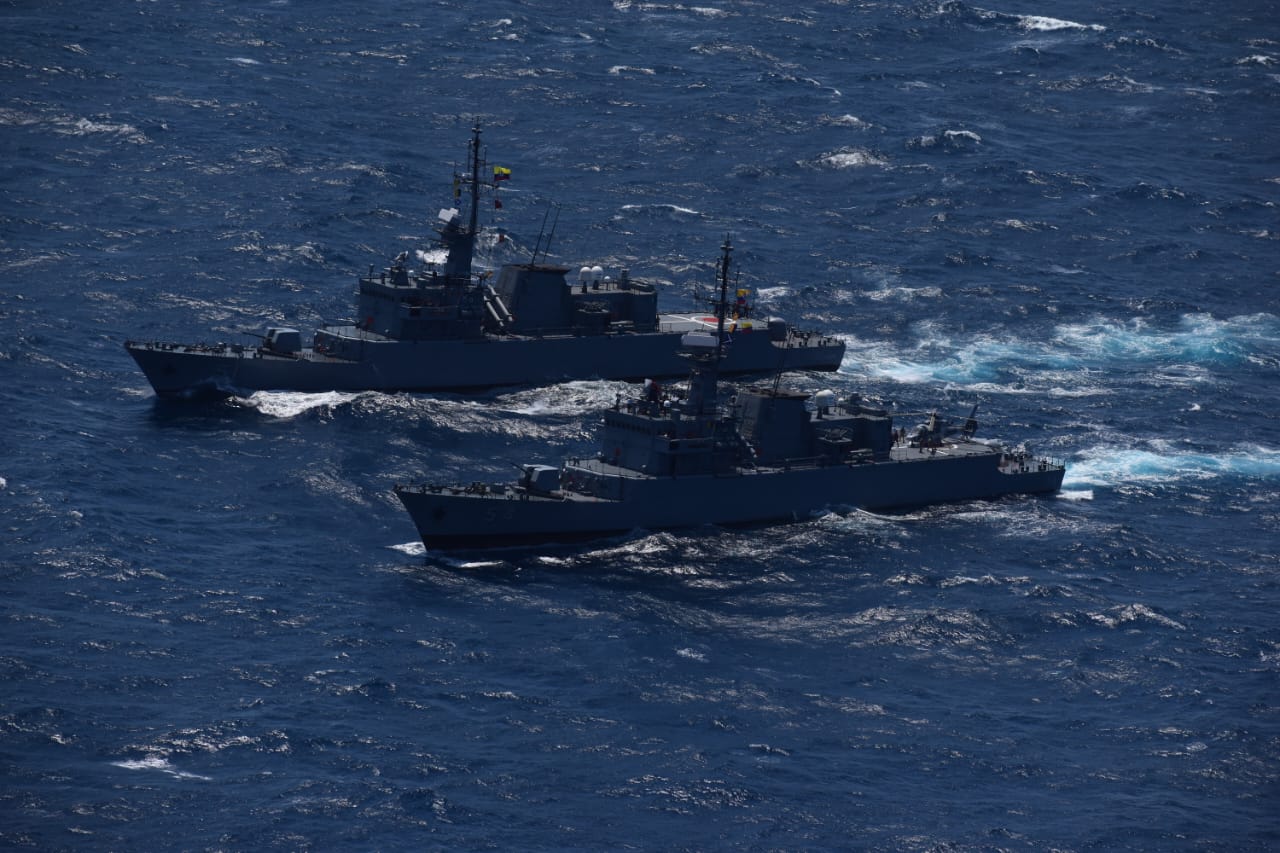 En Cartagena un submarino nuclear de EE.UU, realizó un ejercicio de defensa
