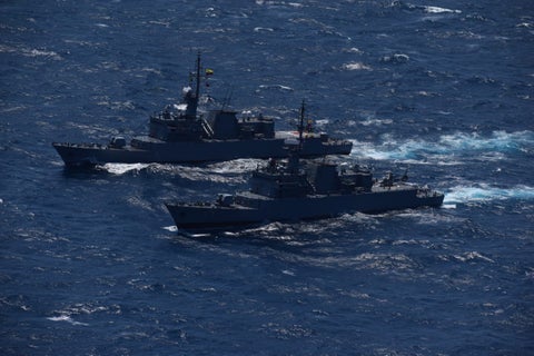 En Cartagena un submarino nuclear de EE.UU, realizó un ejercicio de defensa