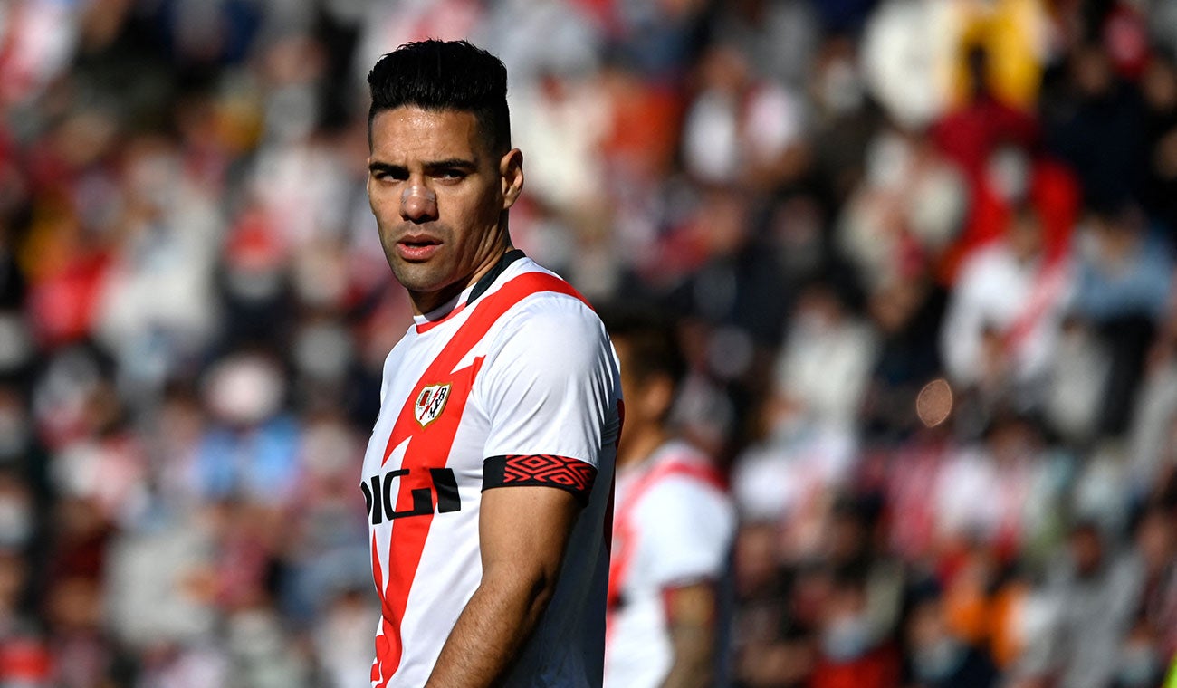 Radamel Falcao jugando con el Rayo Vallecano
