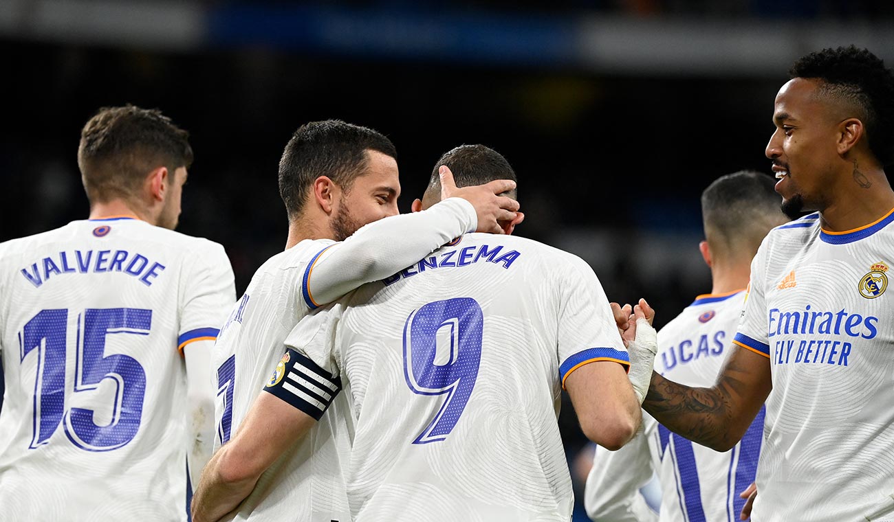 Real Madrid celebra victoria en La Liga de España