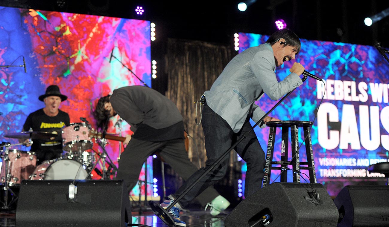 Red Hot Chili Peppers en un show