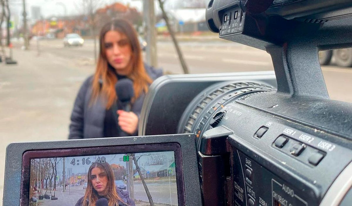 Sol Macaluso, periodista en Kiev