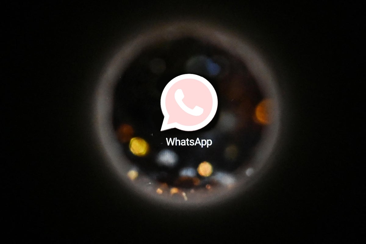 WhatsApp Logo Rosa