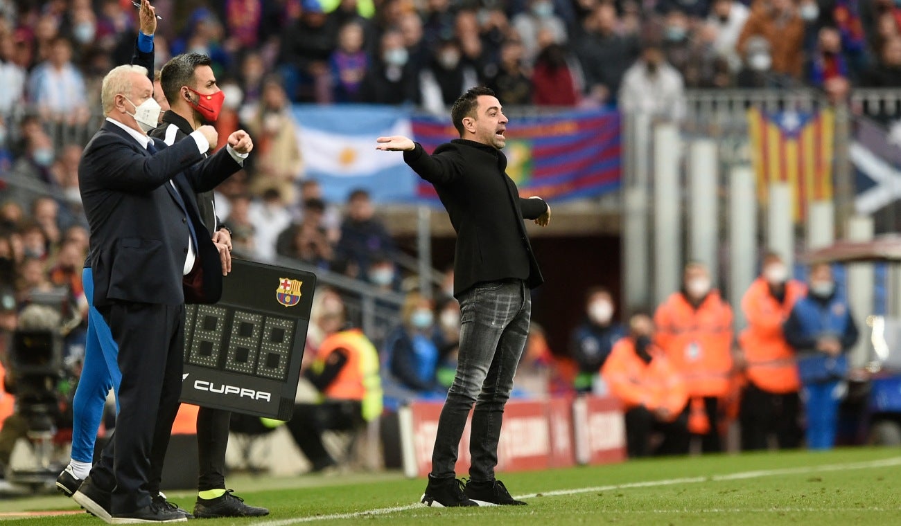 Xavi Hernández, técnico del Barcelona