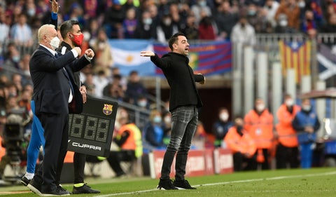 Xavi Hernández, técnico del Barcelona
