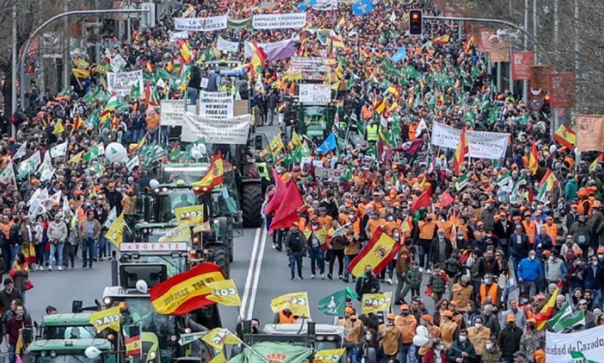 Protestas en Madrid
