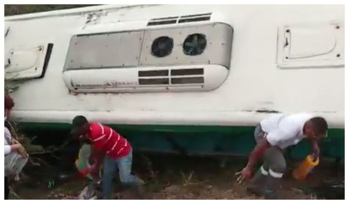 Accidente en troncal del caribe