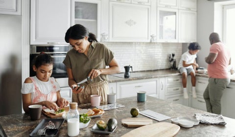 Alimentación saludable en familia
