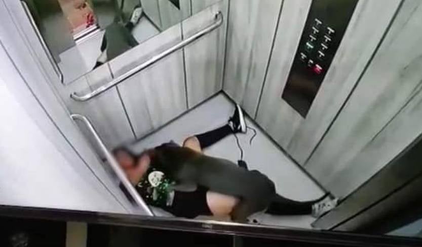 Pitbull atacó y arrastró a mujer dentro de ascensor