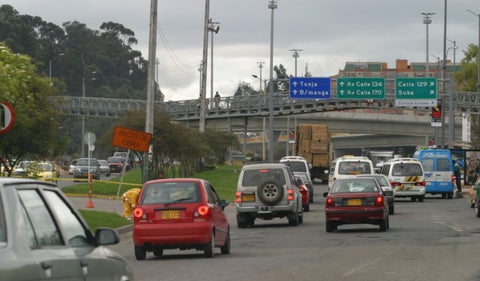 Avenida Boyacá, en el norte de Bogotá