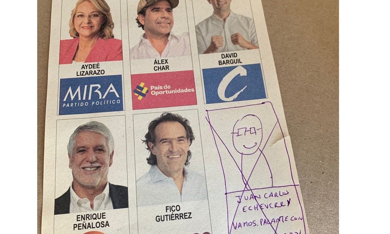 Voto nulo por Juan Carlos Echeverry