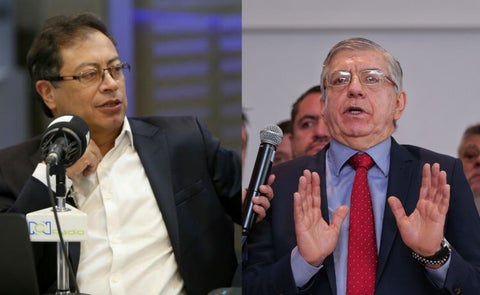 Gustavo Petro y Cesar Gaviria