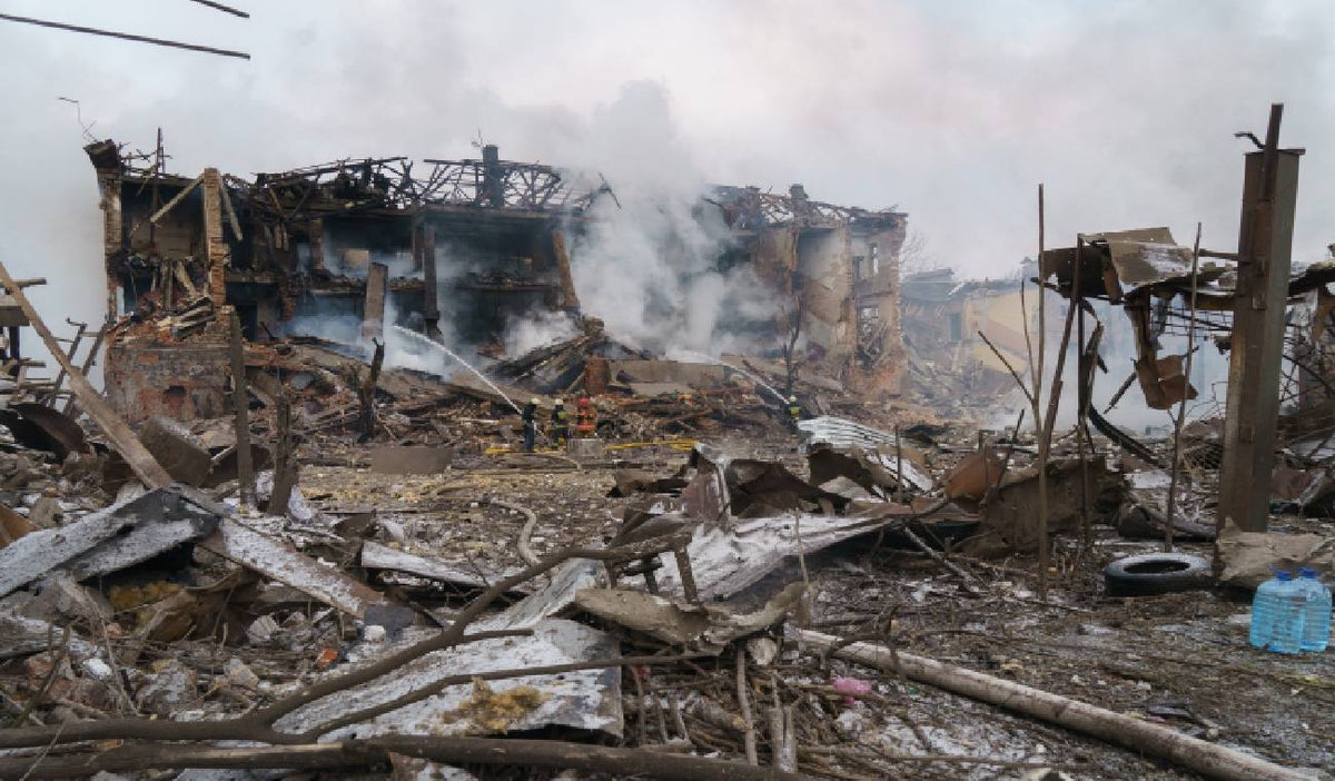 Bombardeos en Ucrania