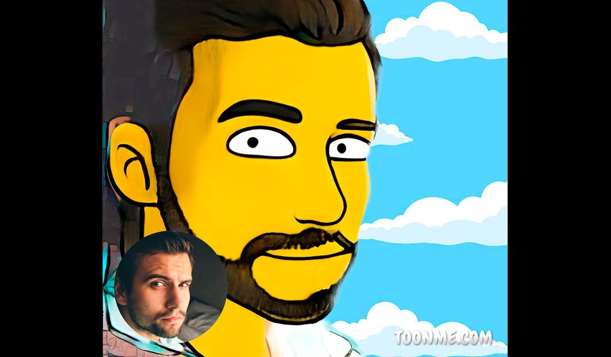 Caricatura de los Simpson