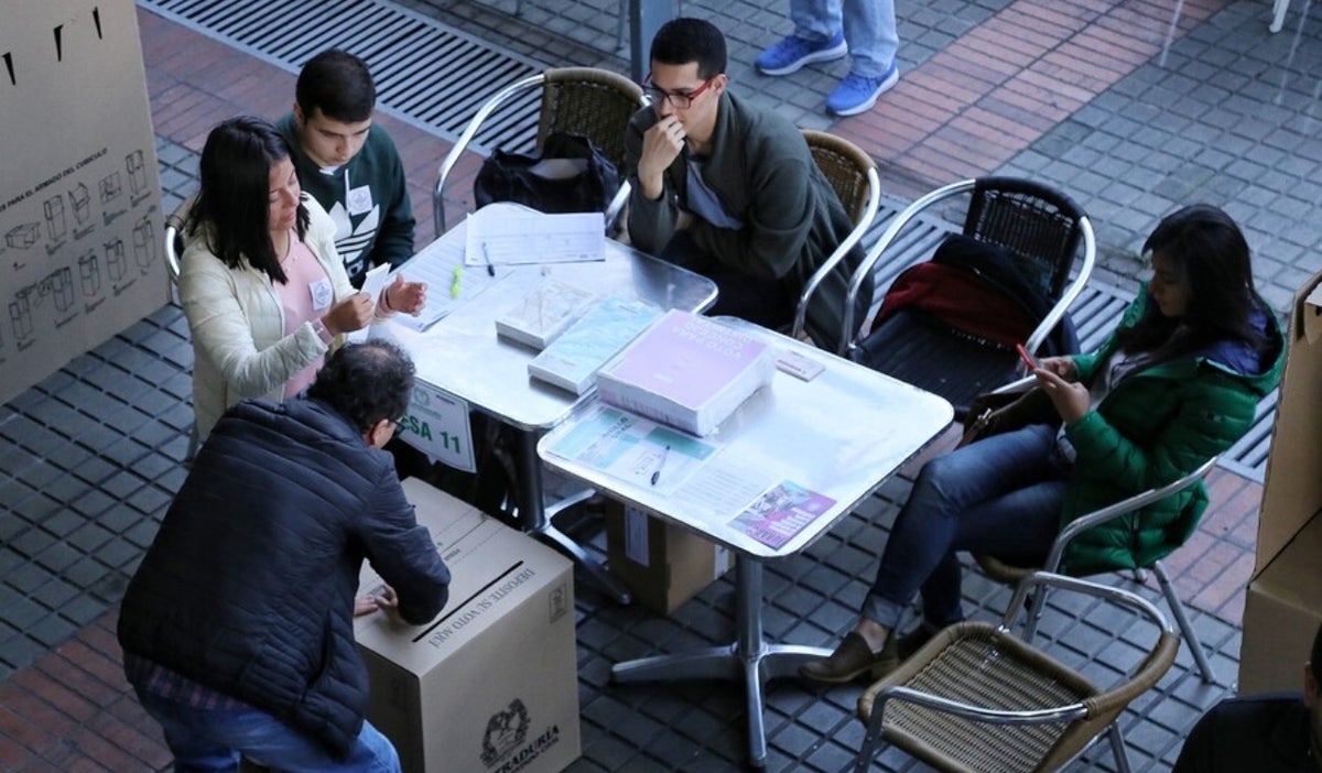 Puestos de votación en las elecciones de Colombia.