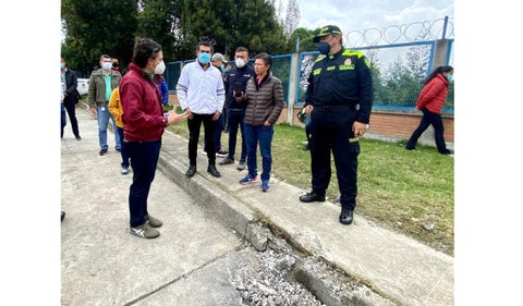 Lugar donde estalló artefacto explosivo cerca a estación de Policía en Ciudad Bolívar