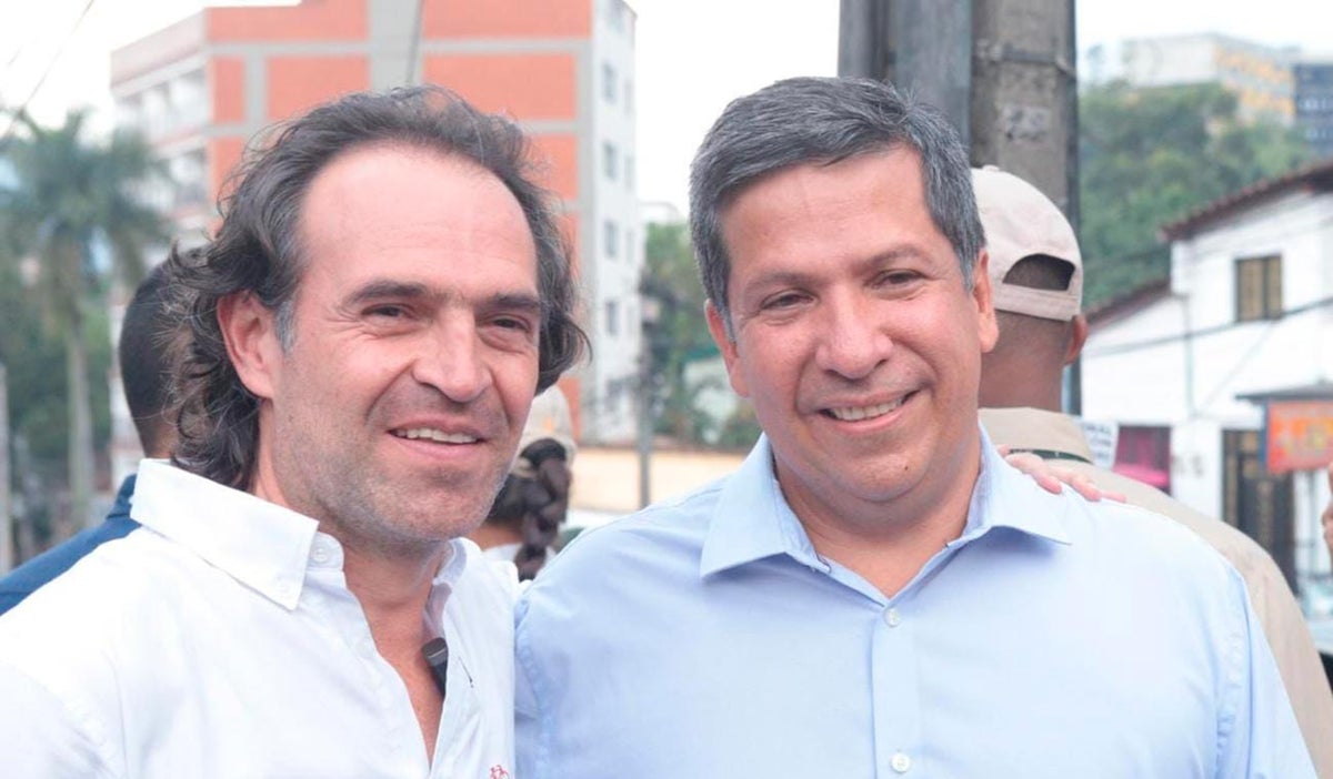 Federico Gutiérrez y su fórmula vicepresidencial, Rodrigo Lara Sánchez.