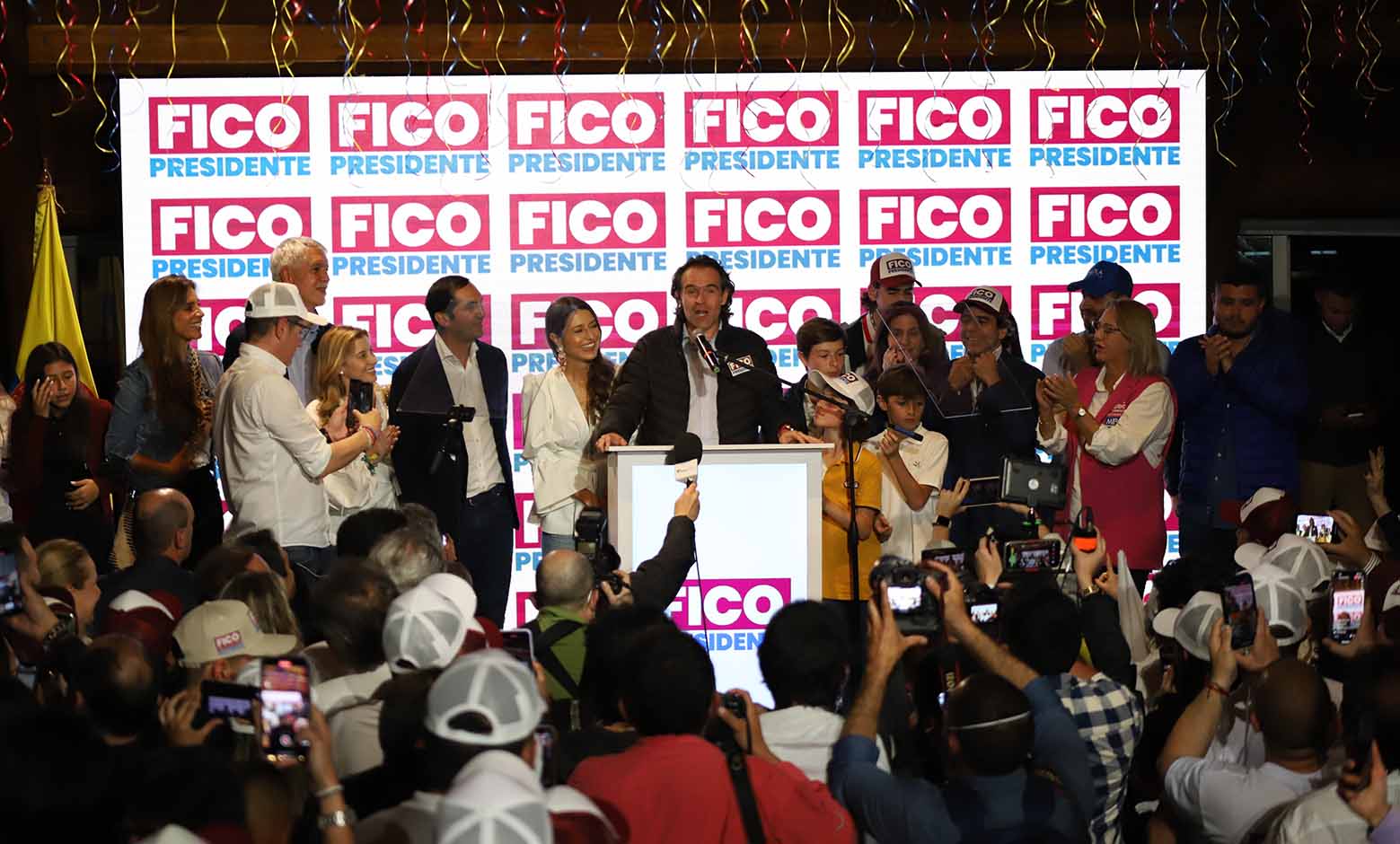 Federico Gutiérrez da su discurso tras ganar la consulta Equipo por Colombia