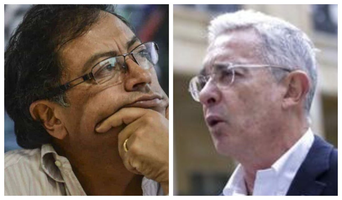Gustavo Petro y Álvaro Uribe