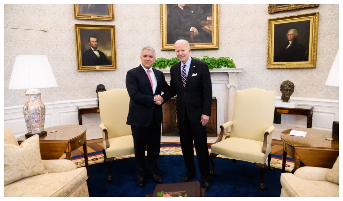 Iván Duque y Joe Biden