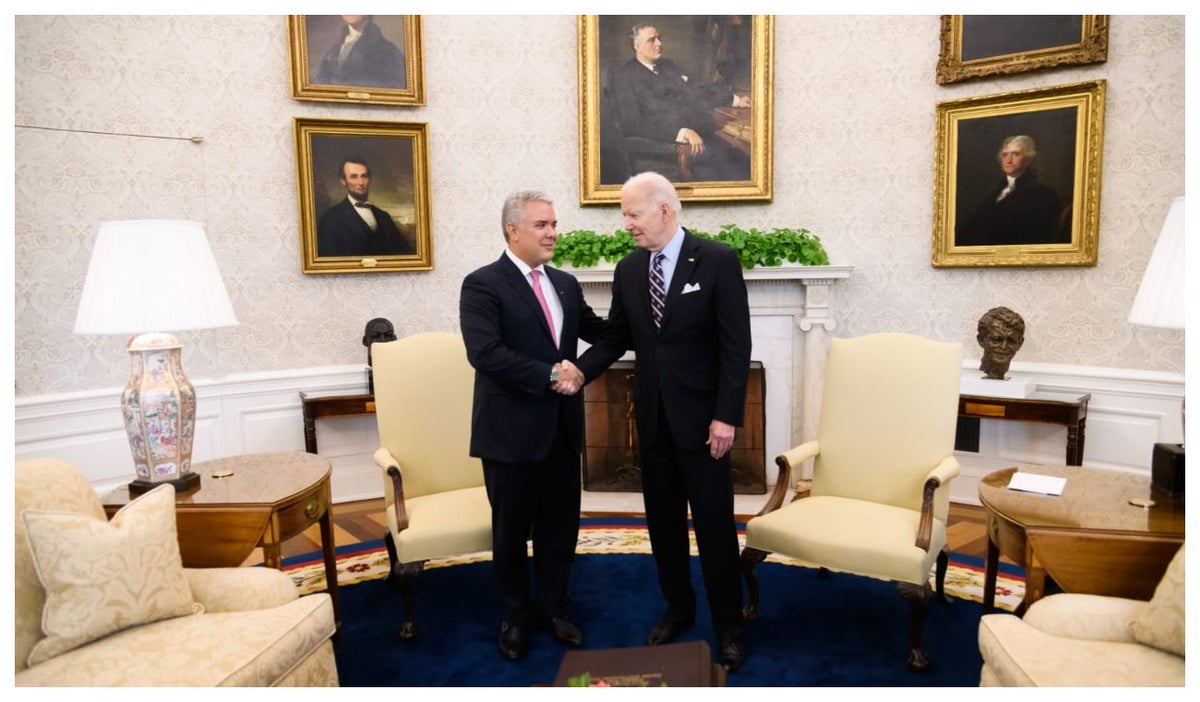 Iván Duque y Joe Biden
