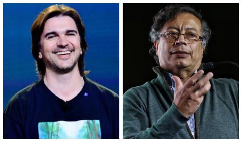 Juanes y Gustavo Petro